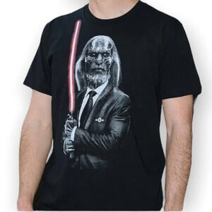 DARK SIDE WALKER Game of Thrones Star Wars Graphic Tee Black Short Sleeve Size S